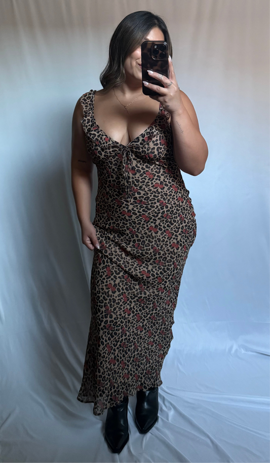 WILD CHERRY MAXI DRESS