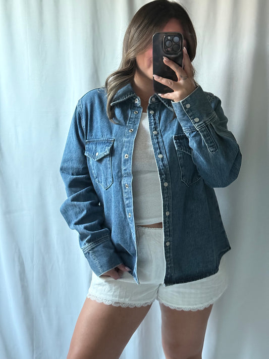 DENIM OVERSHIRT